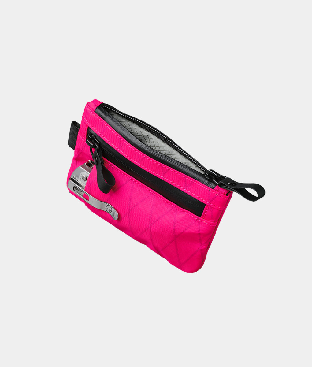 Compact Zip Pouch Pro for Cards & Cash - Hot Pink RVX20