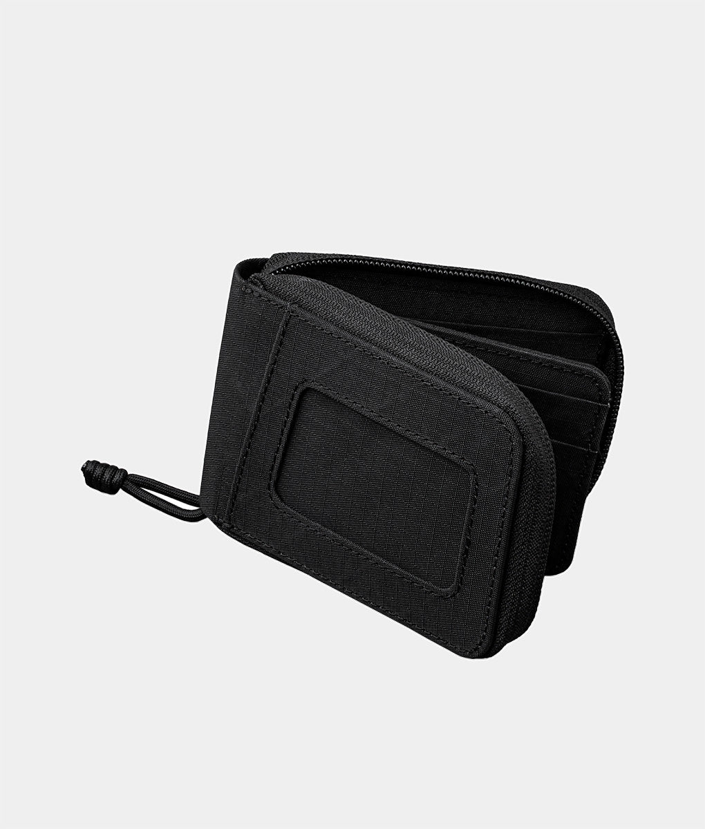 RFID-Blocking Zip ID Wallet with Card Slots & Water-Resistant Design