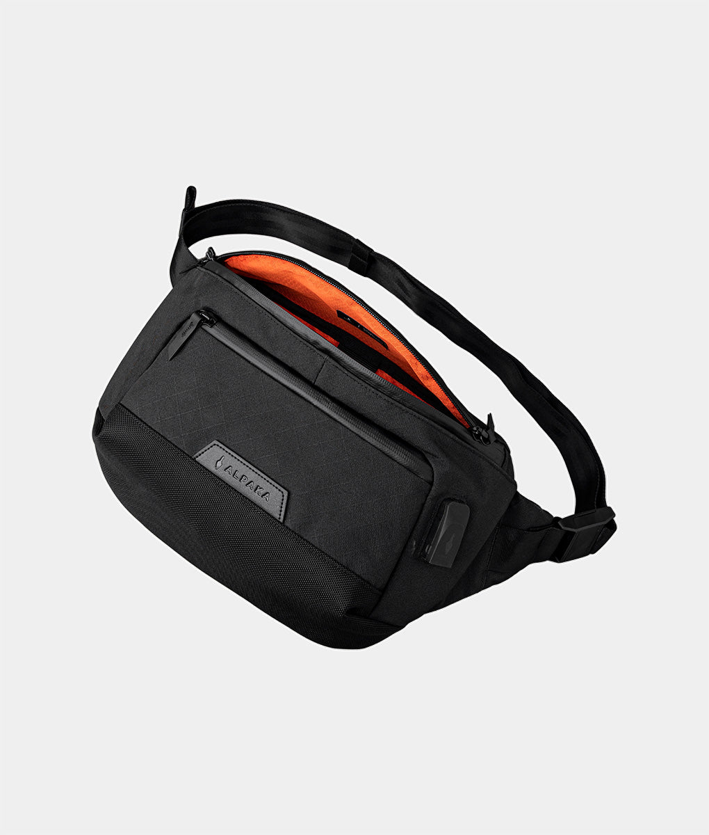 Bravo X Sling V2 - 6L Weatherproof Crossbody Bag with USB Port & RFID Blocking