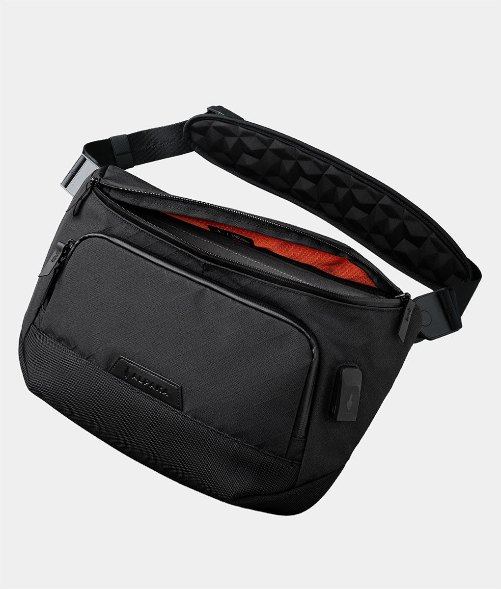 Bravo Sling Max V2 Tech Bag - 10L RFID Laptop Sling for Travel